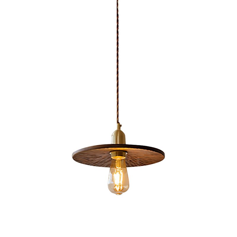 mid-century-modern-walnut-and-brass-flying-saucer-pendant-lamp-for-dining-room-and-bedroom