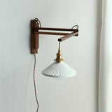 modern-walnut-wood-retractable-wall-sconce-with-pleated-ceramic-shade-and-adjustable-arm