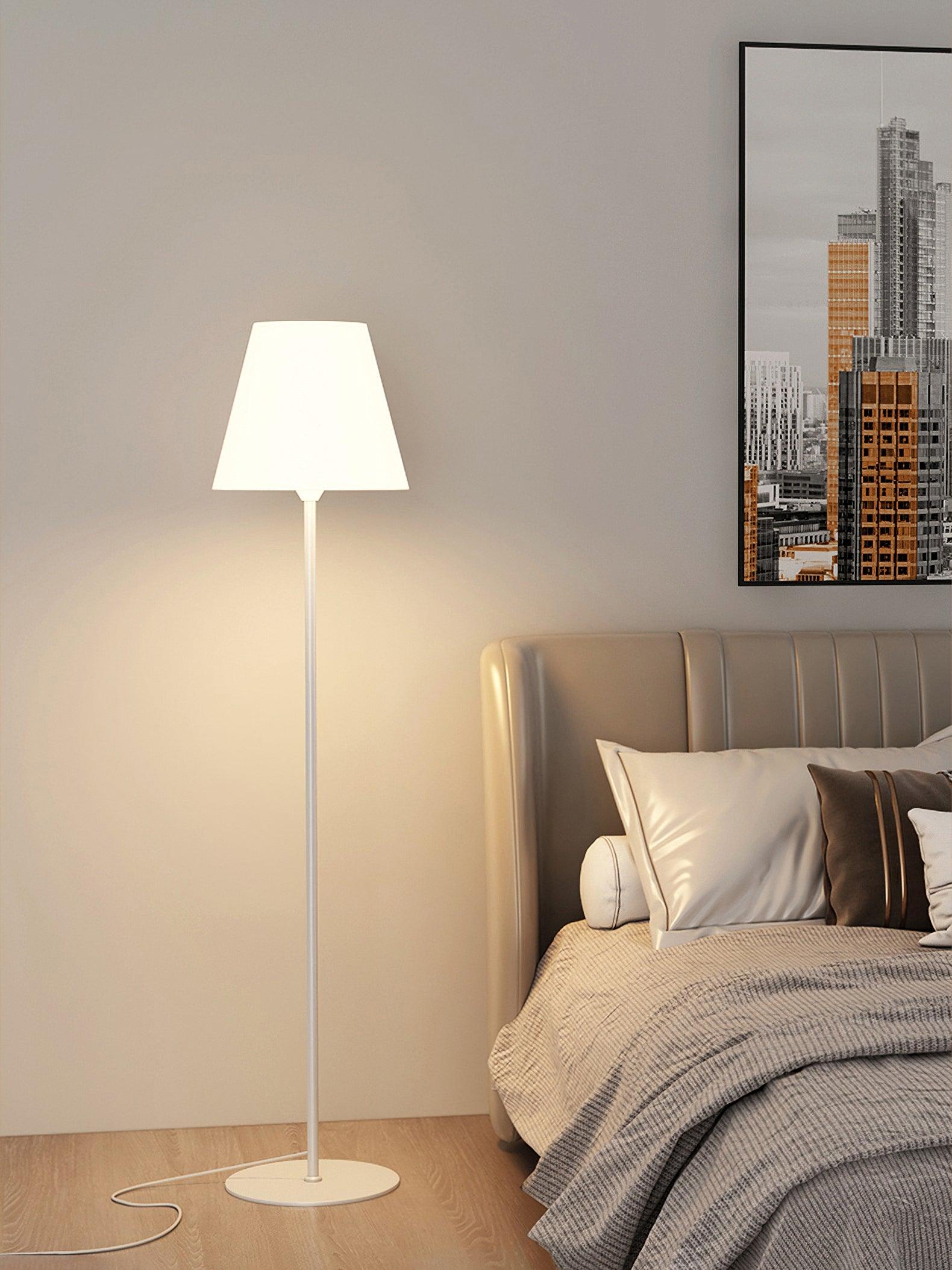 Modern Ward Floor Standing Lamp with Metal and Acrylic Shade for Living Room
