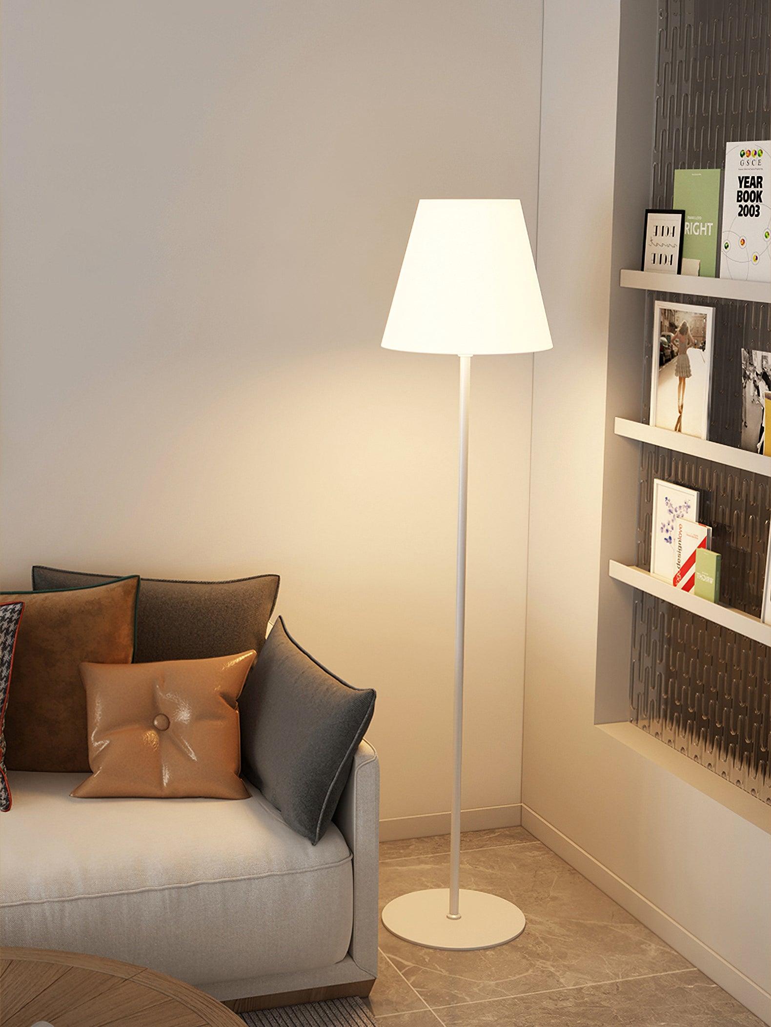 Modern Ward Floor Standing Lamp with Metal and Acrylic Shade for Living Room