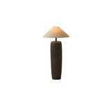 Vintage Weathered Wood Grain Floor Lamp for Reading and Living Room