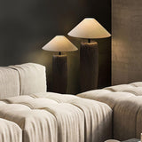 Vintage Weathered Wood Grain Floor Lamp for Reading and Living Room