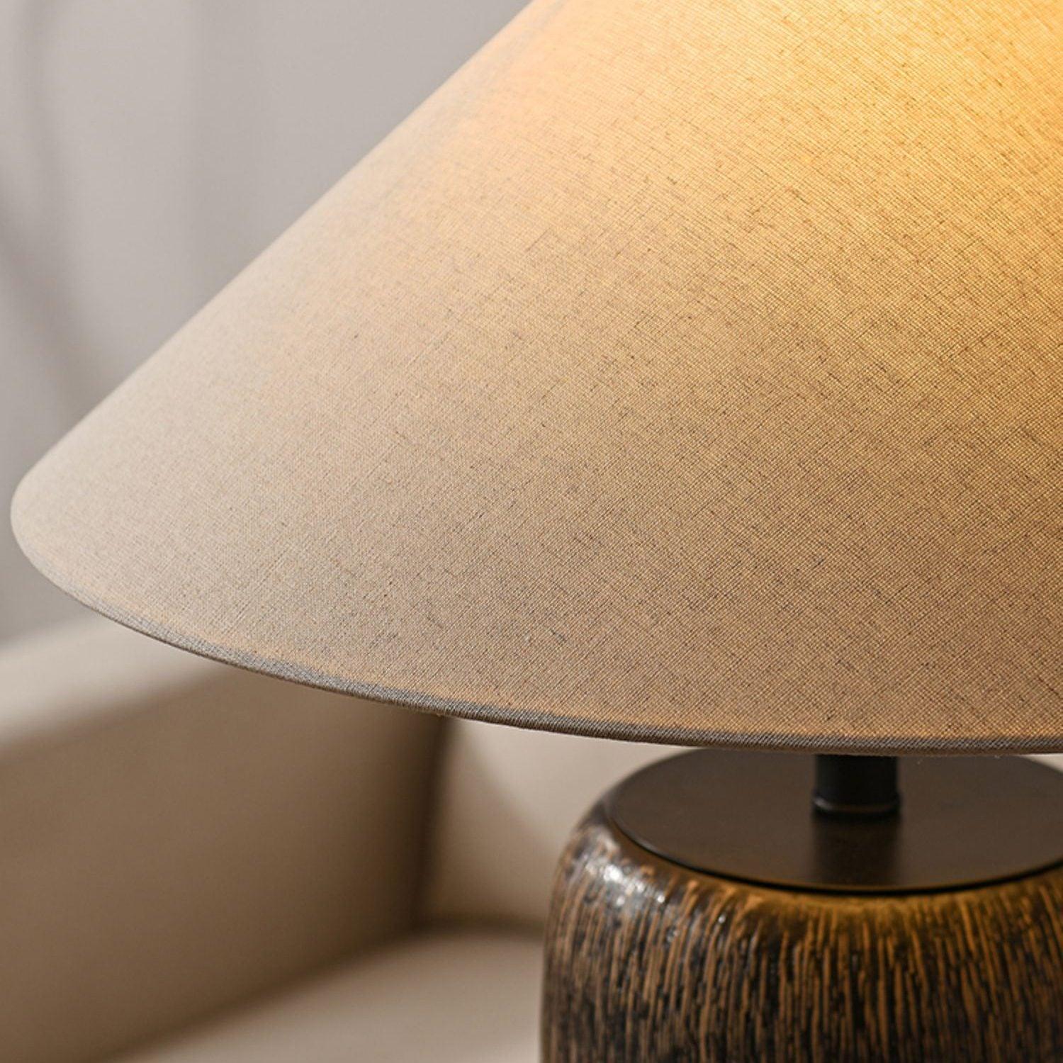 Vintage Weathered Wood Grain Floor Lamp for Reading and Living Room