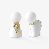 Elegant Baroque Resin Table Lamp for Weddings and Events Decorative LED USB Desk Light