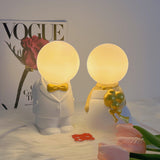 Elegant Baroque Resin Table Lamp for Weddings and Events Decorative LED USB Desk Light