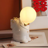 Elegant Baroque Resin Table Lamp for Weddings and Events Decorative LED USB Desk Light