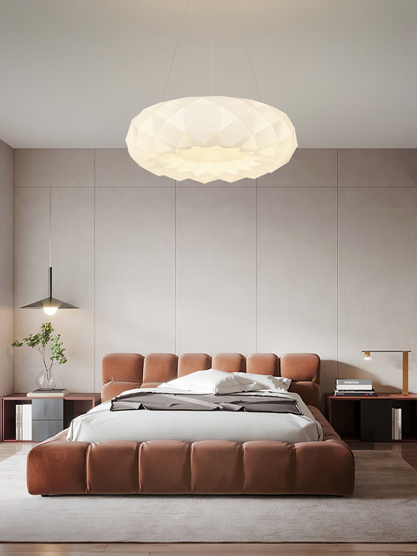 modern-white-hive-led-pendant-light-with-geometric-design-and-three-color-changing-functionality
