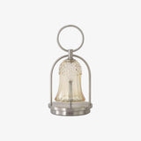 Rechargeable LED Glass Table Lamp Portable Battery Powered Lantern for Bedroom Living Room and Camping