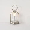 Rechargeable LED Glass Table Lamp Portable Battery Powered Lantern for Bedroom Living Room and Camping