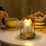 Rechargeable LED Glass Table Lamp Portable Battery Powered Lantern for Bedroom Living Room and Camping