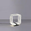 Modern Acrylic Geometric Cube LED Table Lamp Laser Engraved Portable Mood Lighting