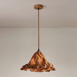 handcrafted-lotus-leaf-resin-pendant-lamp-wood-finish-ceiling-light-for-living-room