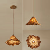 handcrafted-lotus-leaf-resin-pendant-lamp-wood-finish-ceiling-light-for-living-room