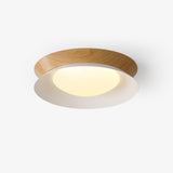Modern Geometric Double Half Round LED Flush Mount Ceiling Light Minimalist Interior Fixture
