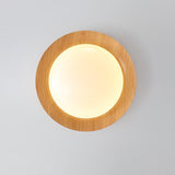 Modern Geometric Double Half Round LED Flush Mount Ceiling Light Minimalist Interior Fixture