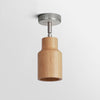 Modern Wood and Steel Adjustable Track Lighting Fixture for Ceiling or Wall Mount