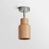 Modern Wood and Steel Adjustable Track Lighting Fixture for Ceiling or Wall Mount