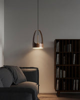 contemporary-walnut-wood-finish-led-bucket-pendant-light-mid-century-design-for-kitchen-islands
