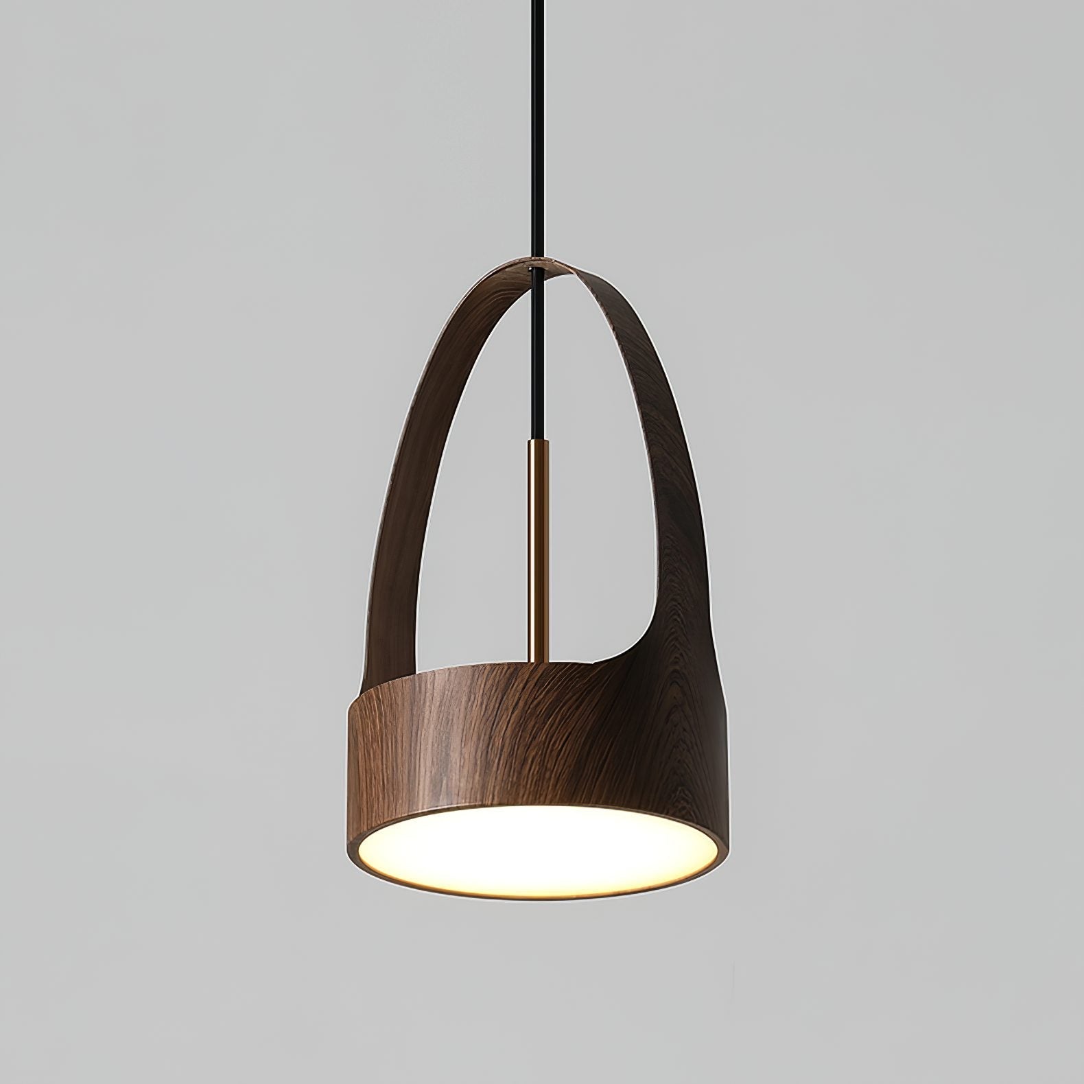 contemporary-walnut-wood-finish-led-bucket-pendant-light-mid-century-design-for-kitchen-islands