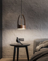 contemporary-walnut-wood-finish-led-bucket-pendant-light-mid-century-design-for-kitchen-islands