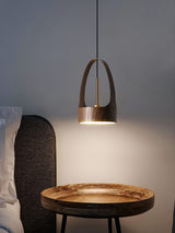 contemporary-walnut-wood-finish-led-bucket-pendant-light-mid-century-design-for-kitchen-islands