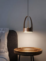 contemporary-walnut-wood-finish-led-bucket-pendant-light-mid-century-design-for-kitchen-islands