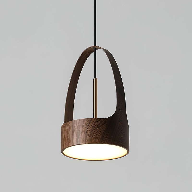 contemporary-walnut-wood-finish-led-bucket-pendant-light-mid-century-design-for-kitchen-islands