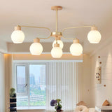 modern-scandinavian-rubber-wood-pineapple-chandelier-with-white-glass-shades