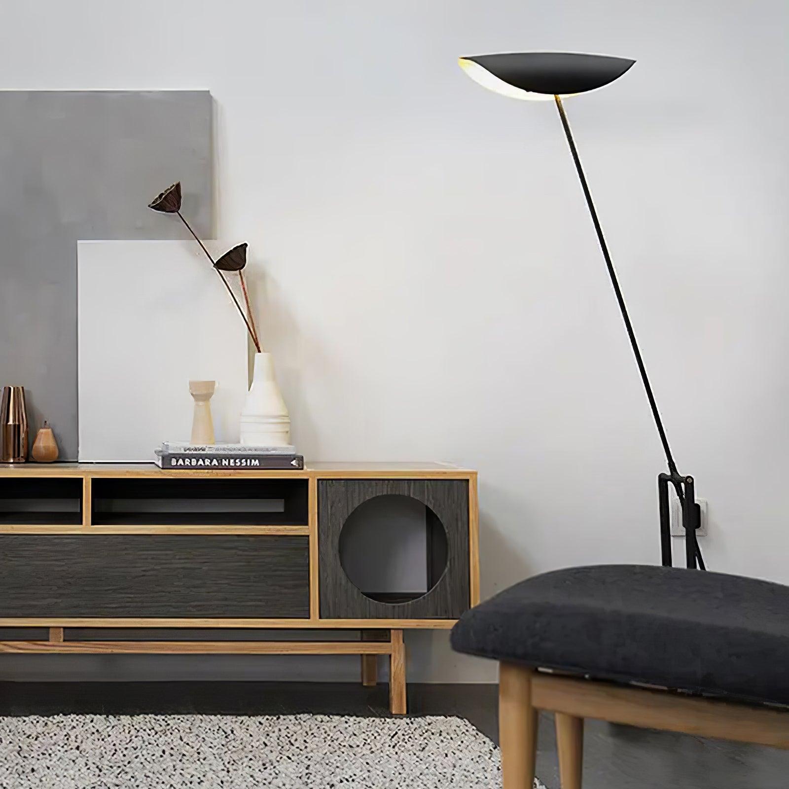 Modern Minimalist LED Ambient Floor Lamp for Contemporary Living Spaces and Bedrooms