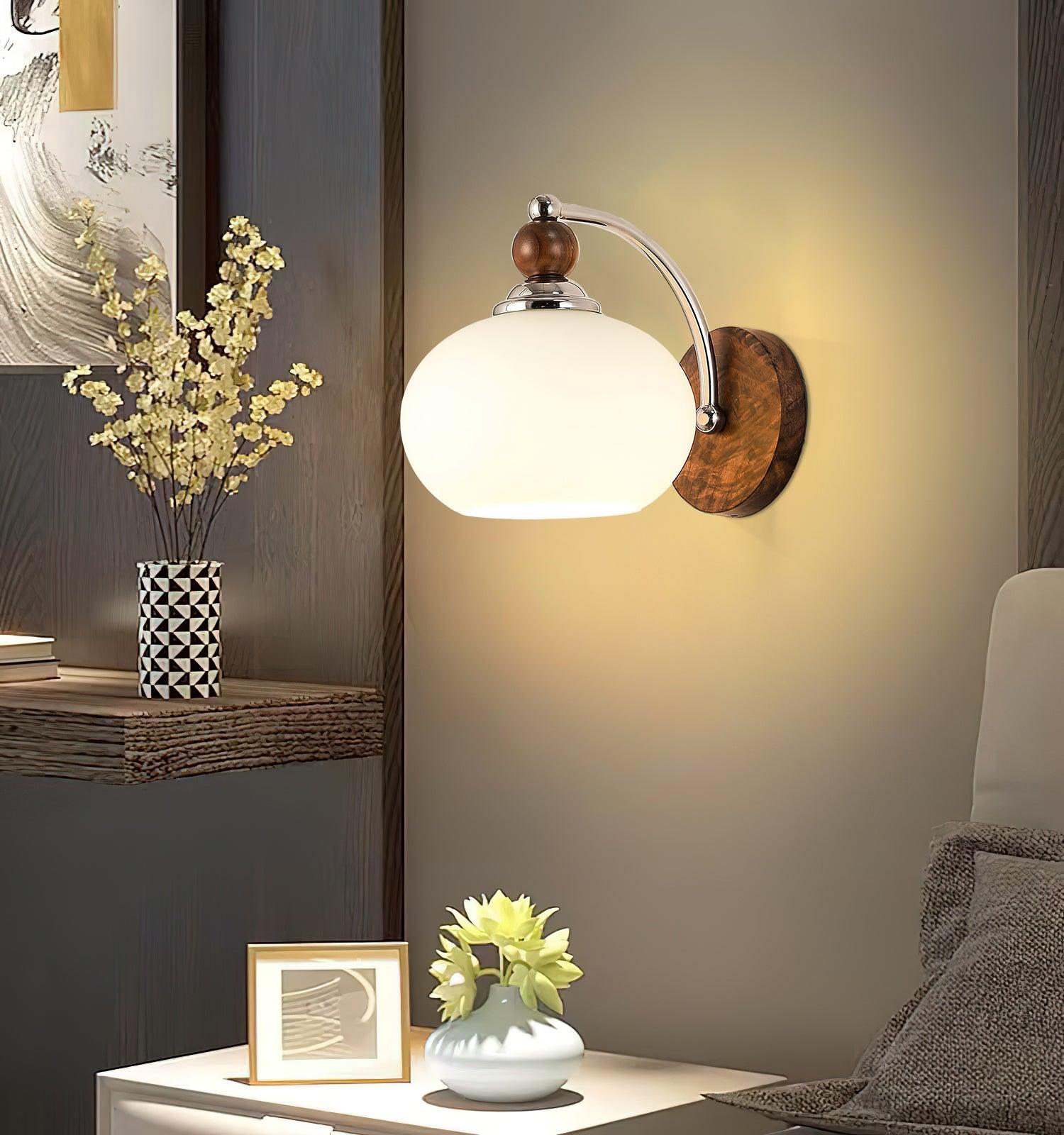 modern-walnut-wood-wall-sconce-with-globe-glass-shade-mid-century-interior-vanity-lighting