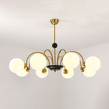 modern-mid-century-glass-globe-chandelier-with-metal-rod-frame-and-white-opal-shades