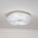 Modern Yunduo Silk Flush Mount Ceiling Light Minimalist LED Fixture for Bedroom and Dining Spaces
