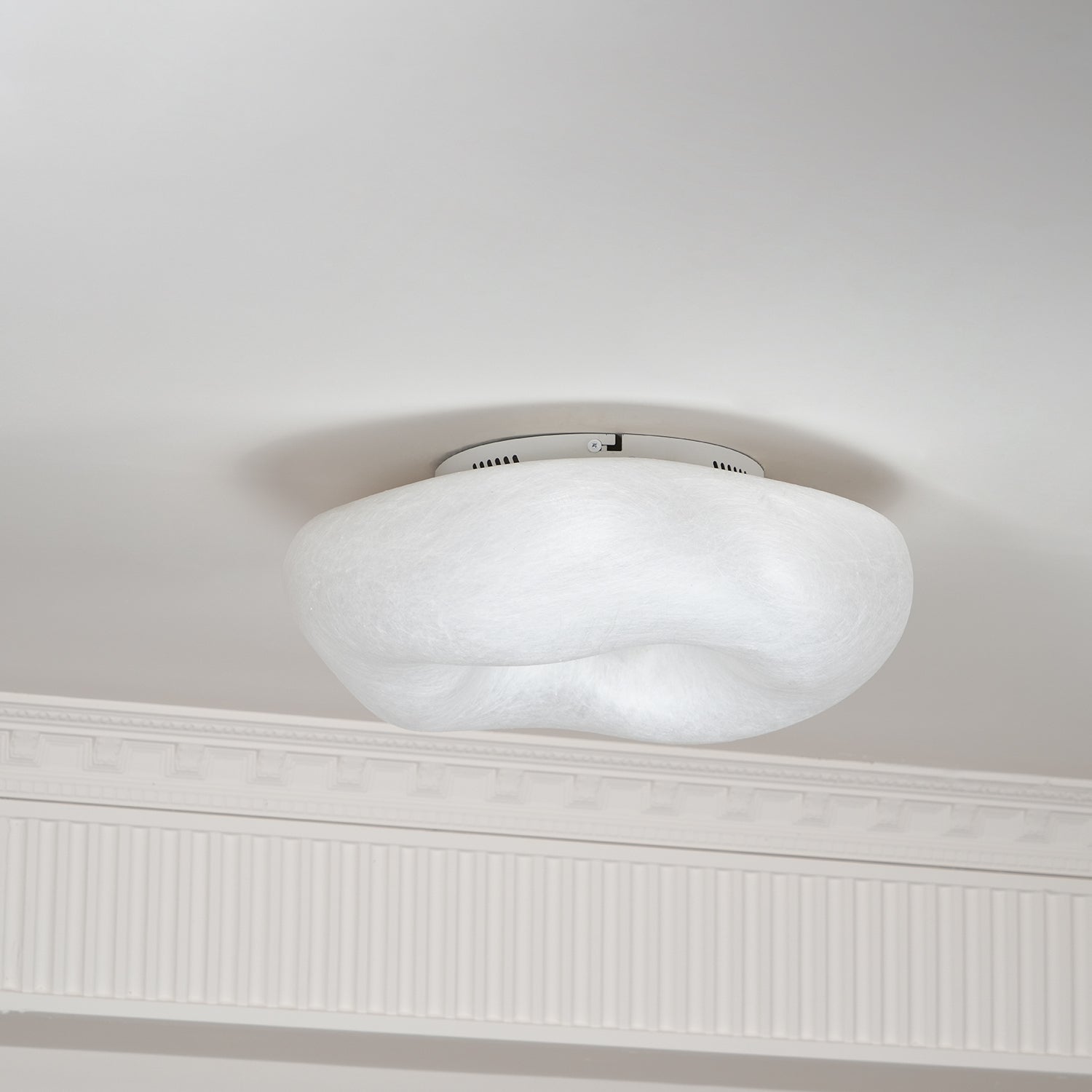 Modern Yunduo Silk Flush Mount Ceiling Light Minimalist LED Fixture for Bedroom and Dining Spaces