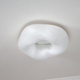 Modern Yunduo Silk Flush Mount Ceiling Light Minimalist LED Fixture for Bedroom and Dining Spaces