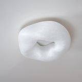 Modern Yunduo Silk Flush Mount Ceiling Light Minimalist LED Fixture for Bedroom and Dining Spaces