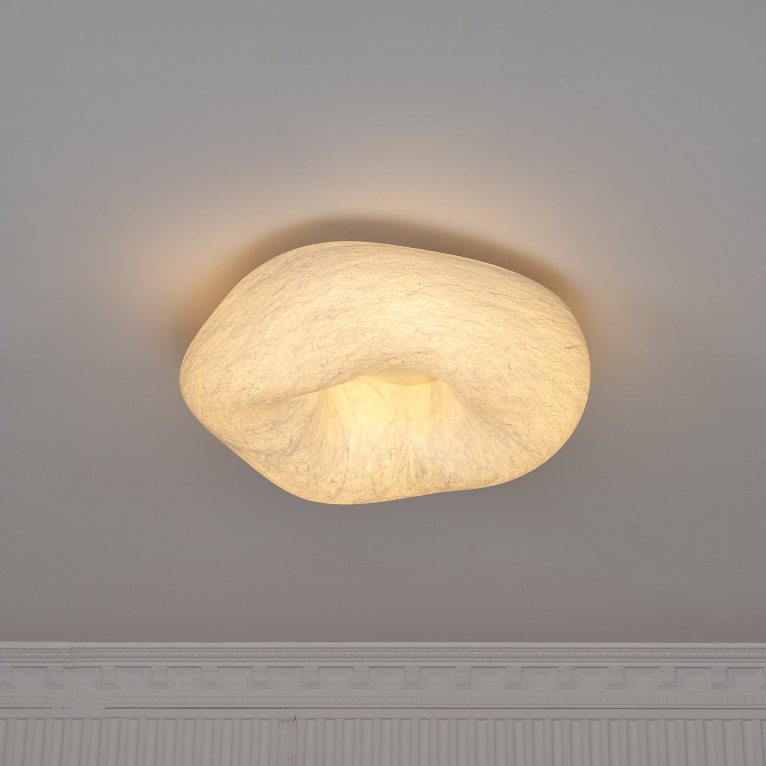 Modern Yunduo Silk Flush Mount Ceiling Light Minimalist LED Fixture for Bedroom and Dining Spaces