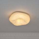 Modern Yunduo Silk Flush Mount Ceiling Light Minimalist LED Fixture for Bedroom and Dining Spaces
