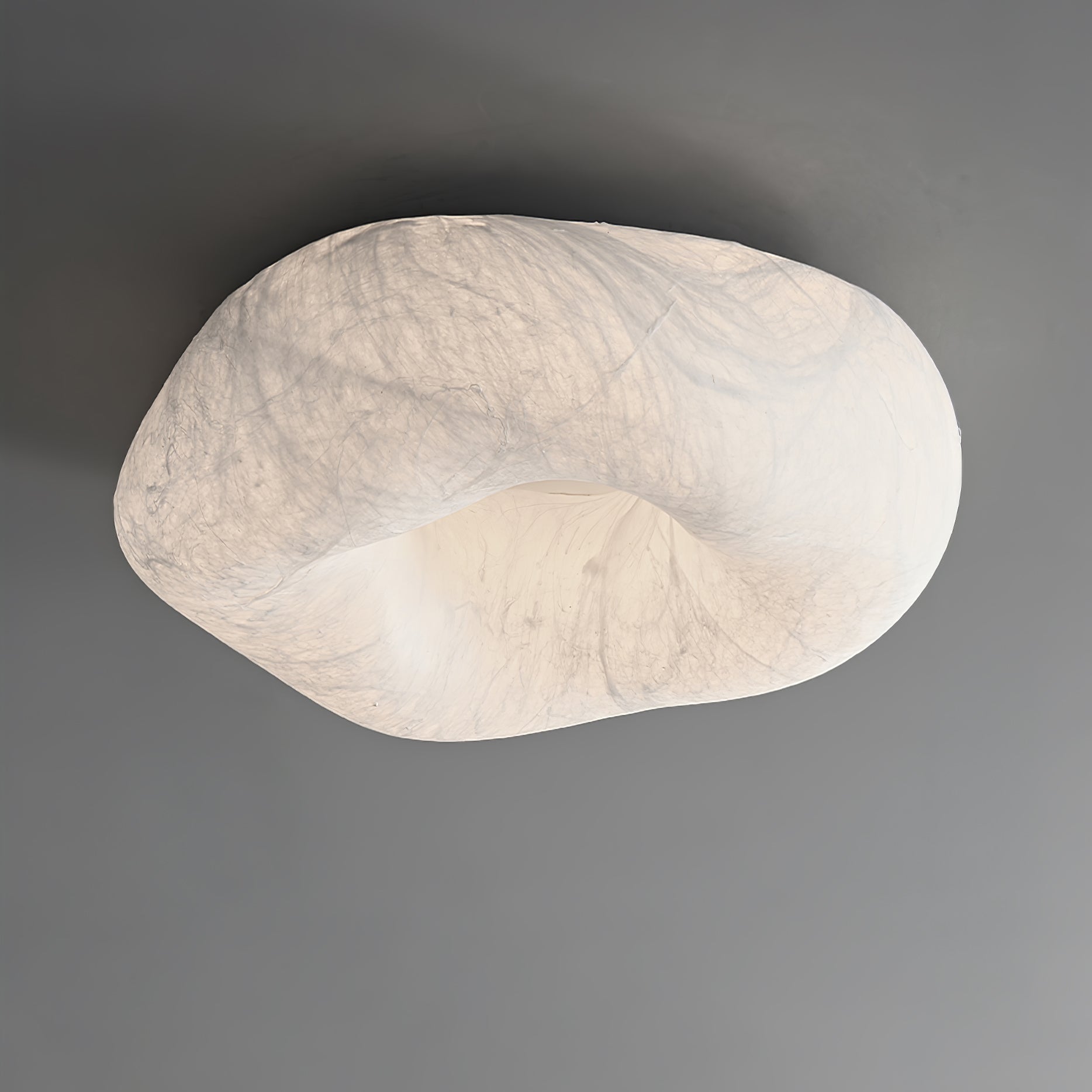 Modern Yunduo Silk Flush Mount Ceiling Light Minimalist LED Fixture for Bedroom and Dining Spaces