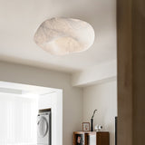 Modern Yunduo Silk Flush Mount Ceiling Light Minimalist LED Fixture for Bedroom and Dining Spaces