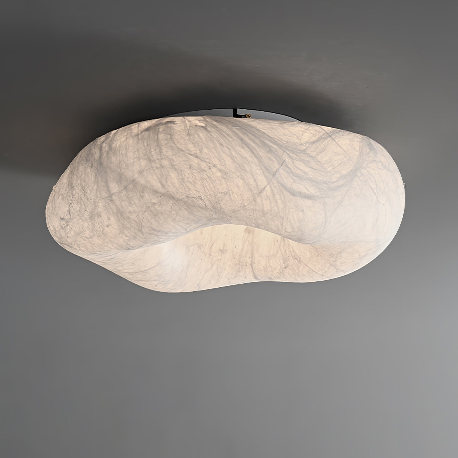 Modern Yunduo Silk Flush Mount Ceiling Light Minimalist LED Fixture for Bedroom and Dining Spaces
