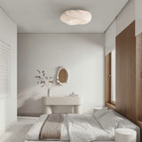 Modern Yunduo Silk Flush Mount Ceiling Light Minimalist LED Fixture for Bedroom and Dining Spaces