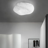 Modern Yunduo Silk Flush Mount Ceiling Light Minimalist LED Fixture for Bedroom and Dining Spaces