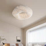 Modern Yunduo Silk Flush Mount Ceiling Light Minimalist LED Fixture for Bedroom and Dining Spaces
