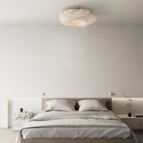 Modern Yunduo Silk Flush Mount Ceiling Light Minimalist LED Fixture for Bedroom and Dining Spaces