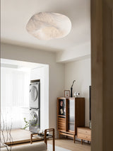 Modern Yunduo Silk Flush Mount Ceiling Light Minimalist LED Fixture for Bedroom and Dining Spaces