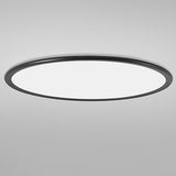 30 Inch Modern Round LED Ultrathin Flush Mount Ceiling Light with Dimmable Options