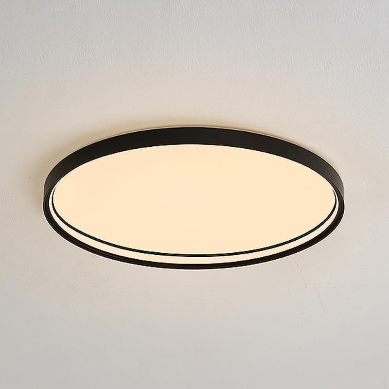 16 Inch Modern Round LED Flush Mount Ceiling Light with Acrylic Edge Design