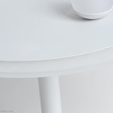 White Round LED Flush Mount Ceiling Light with Two Adjustable Spotlights