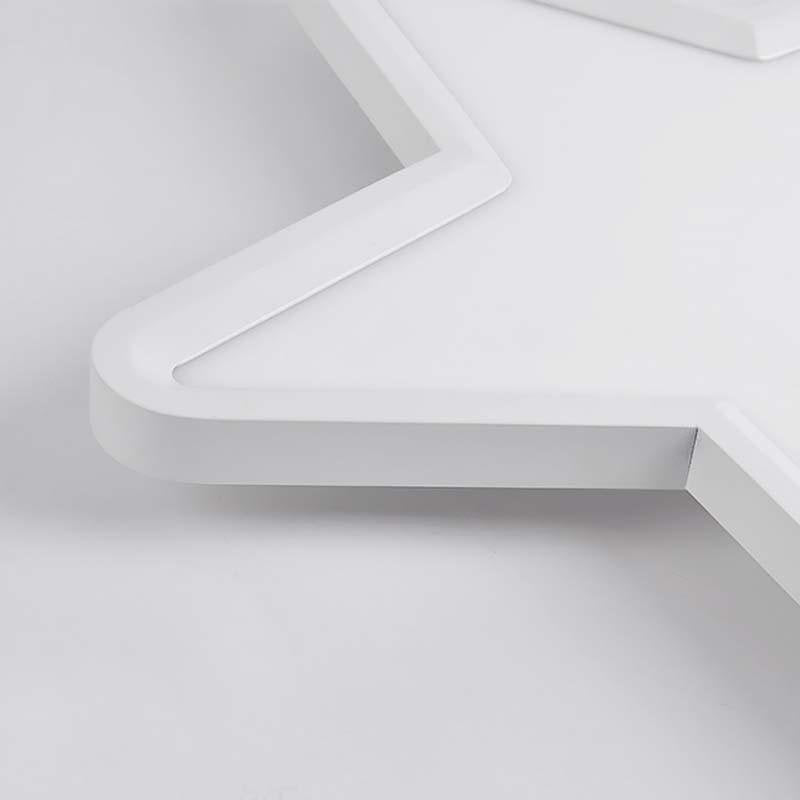 Star Shape LED Flush Mount Ceiling Light Dimmable Nordic Fixture for Nursery and Bedroom