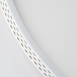 Dimmable Round LED Flush Mount Ceiling Light with Modern Hollow Edge Design for Bedroom